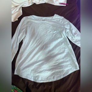 light blue long sleeves with sparkles